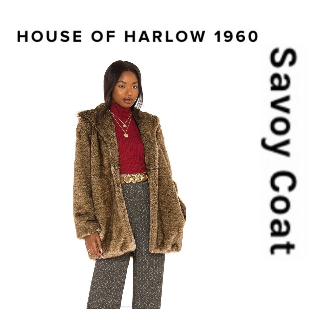 ⭐️House Of Harlow 1960 Savory Faux Fur Coat -Medium